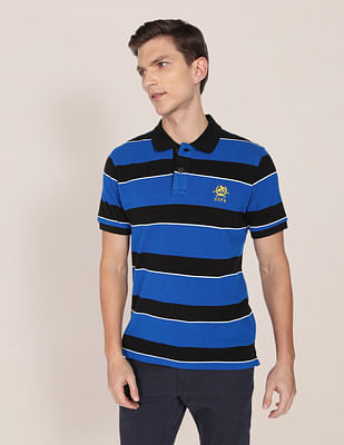 U S Polo Assn Horizontal Stripe Polo Shirt