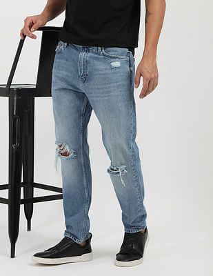 Calvin Klein Jeans Mid Rise Stone Wash Jeans