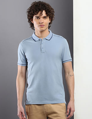 Calvin Klein Jeans Solid Jacquard Polo Shirt