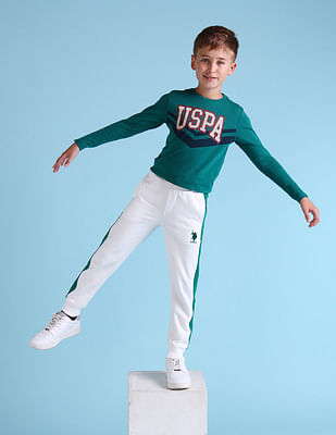 U S Polo Assn Kids Boys Solid Regular Fit Joggers