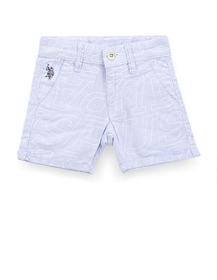 U S Polo Assn Kids Boys Brand Printed Shorts