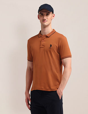 U S Polo Assn Solid Slim Fit Polo Shirt