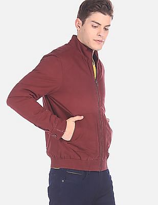 flying machine maroon jacket