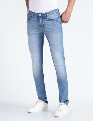 Flying Machine Jackson Super Skinny Distressed Jeans