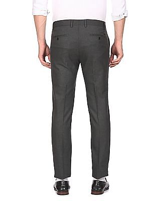 Buy Arrow Hudson Tailored Fit Heathered Formal Trousers - NNNOW.com