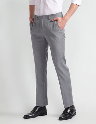 Arrow Flat Front Tapered Fit Trousers