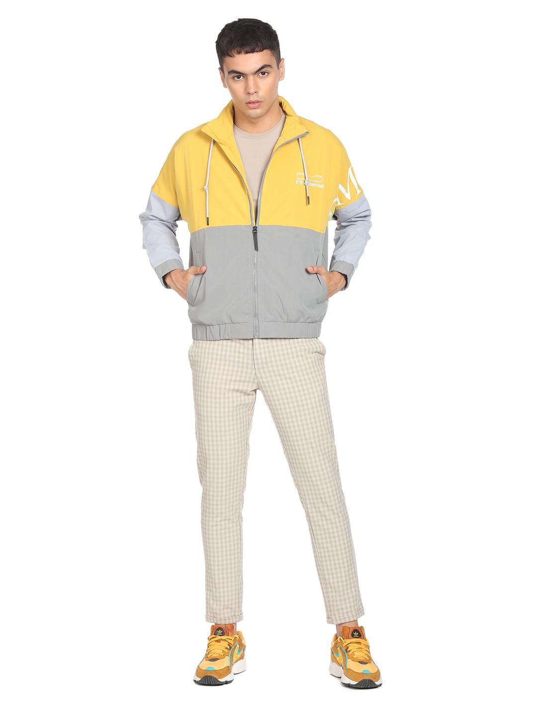 Buy Flying Machine Colour Block Zip Up Jacket - NNNOW.com