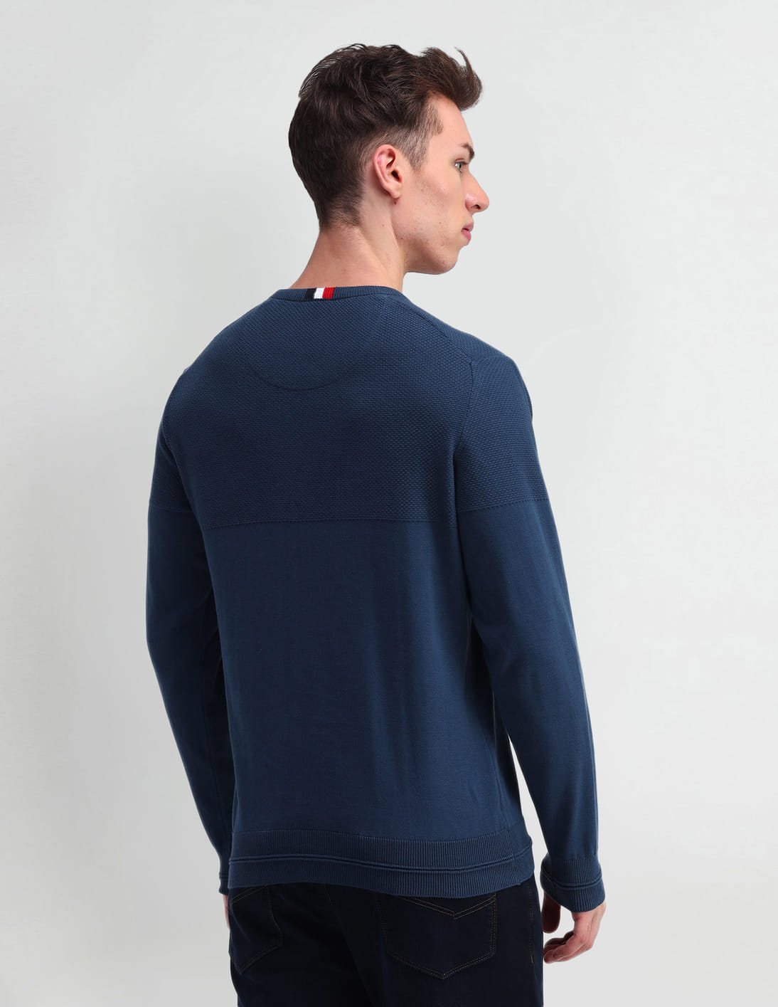 Buy Arrow Sport Crew Neck Textured Sweater - NNNOW.com