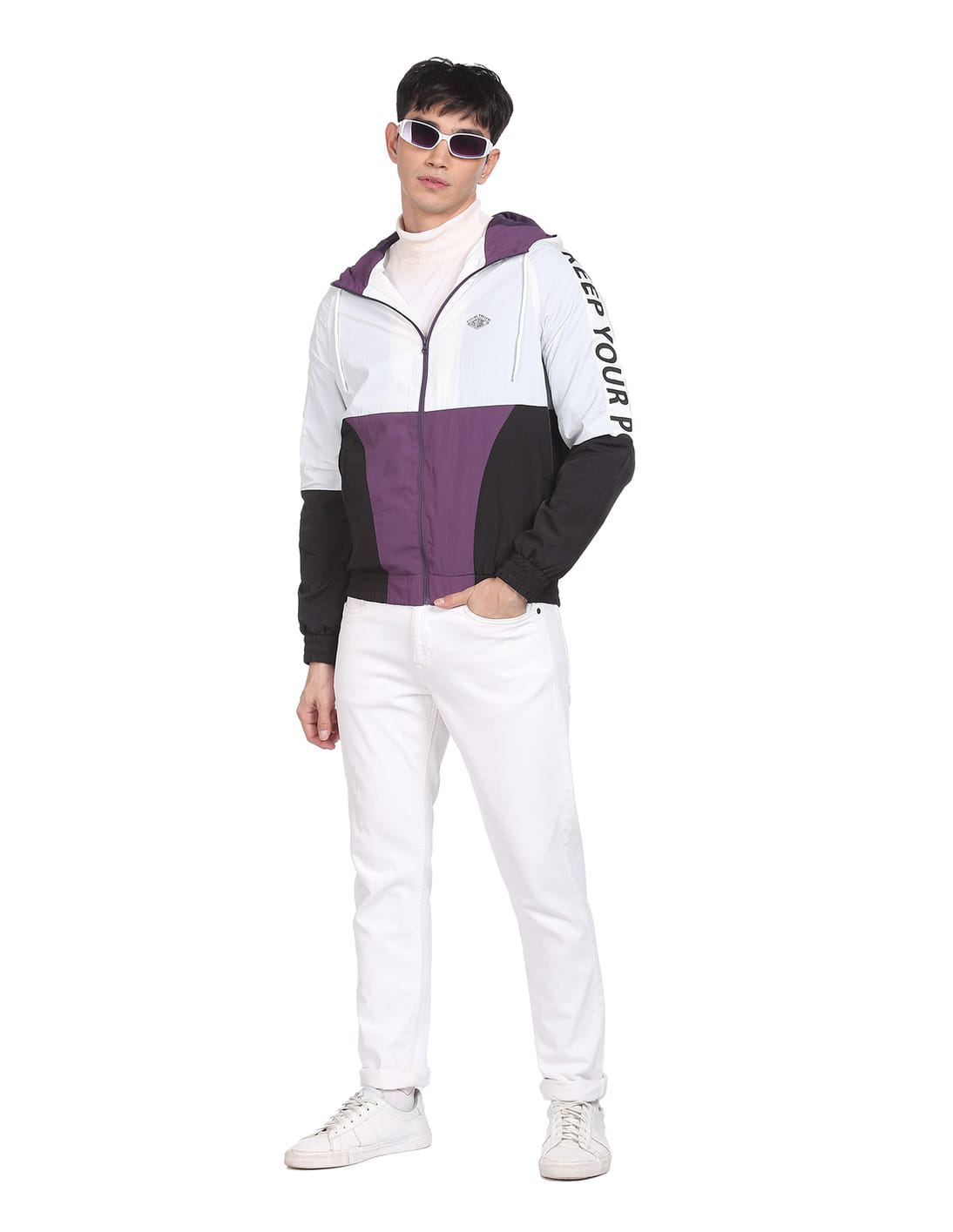 Buy Flying Machine Colour Block Jacket - NNNOW.com