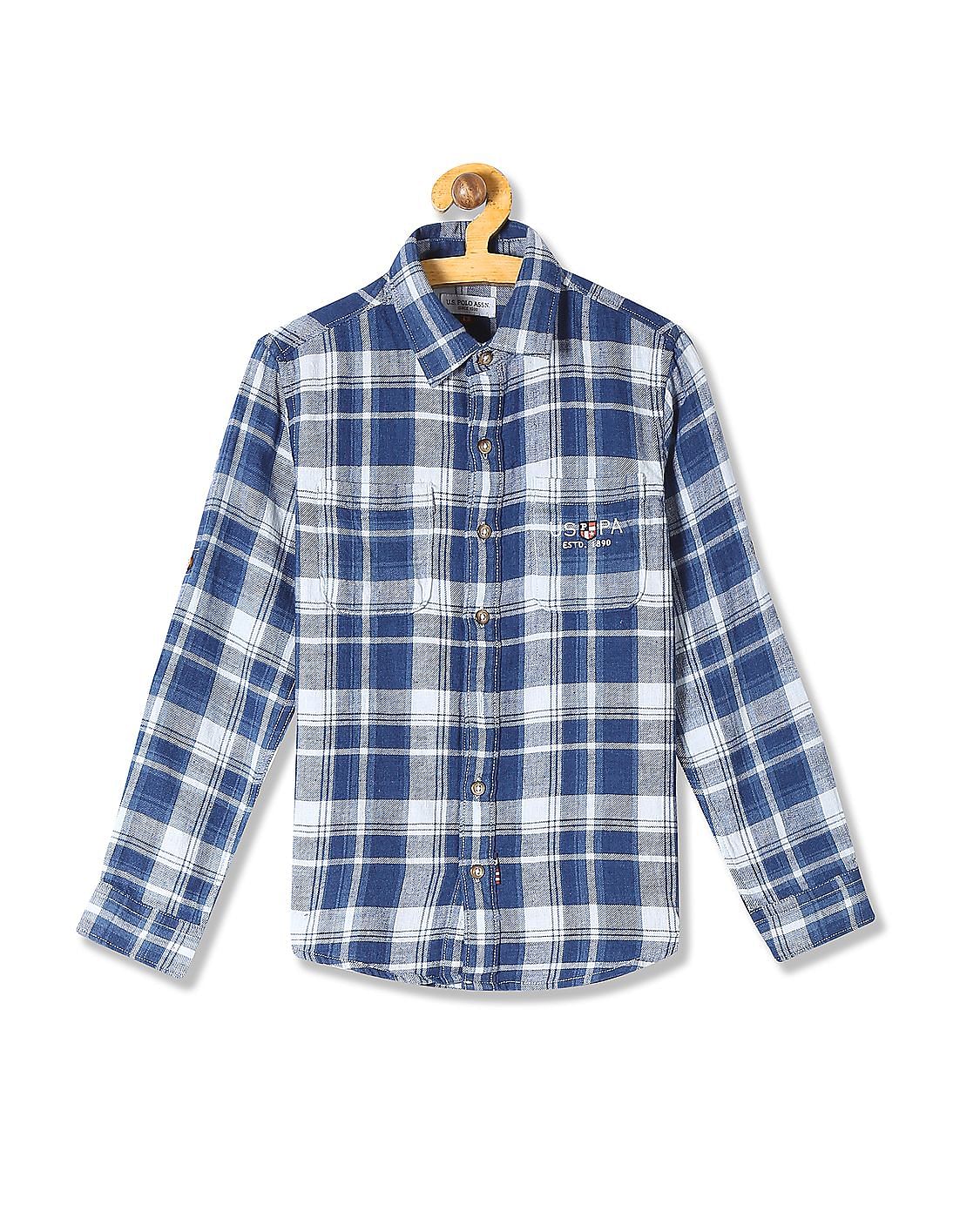 next boys check shirt