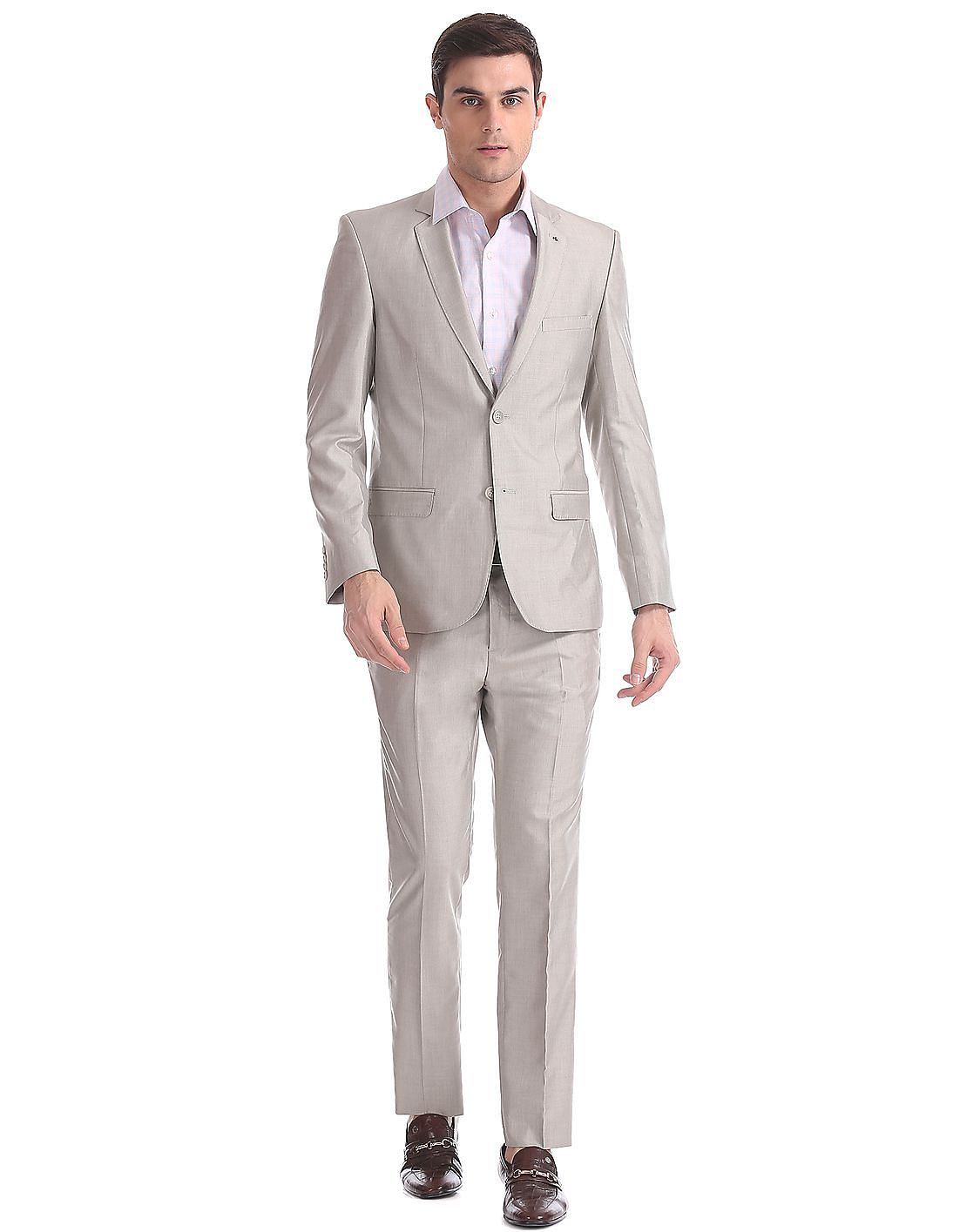 Buy Arrow Regular Fit Single Breasted Two Piece Suit - NNNOW.com