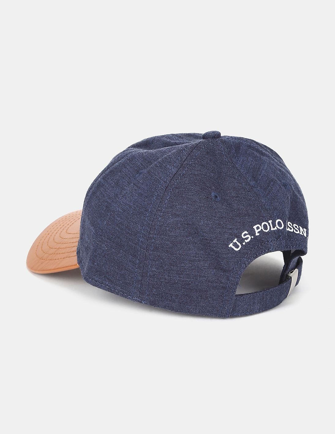 Buy Polo Men Blue And Brown Colour Block Appliqued Cap
