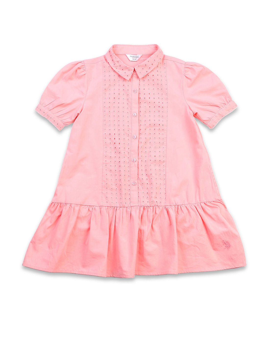 Buy U.S. Polo Assn. Kids Girls Schiffli A-Line Mini Dress