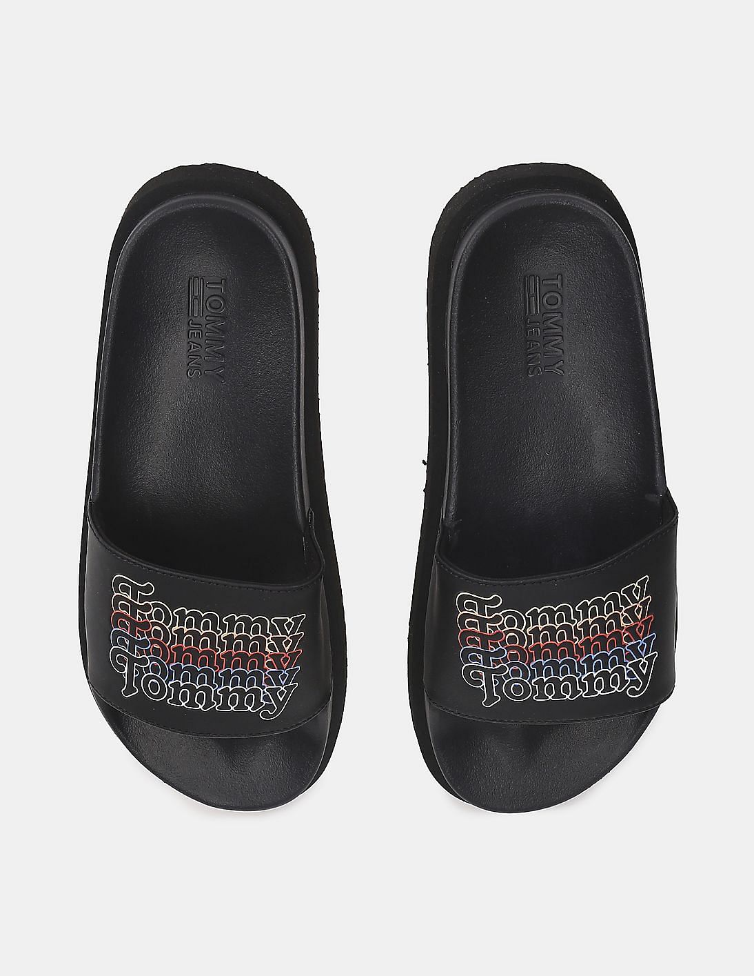 Black tommy best sale hilfiger sliders