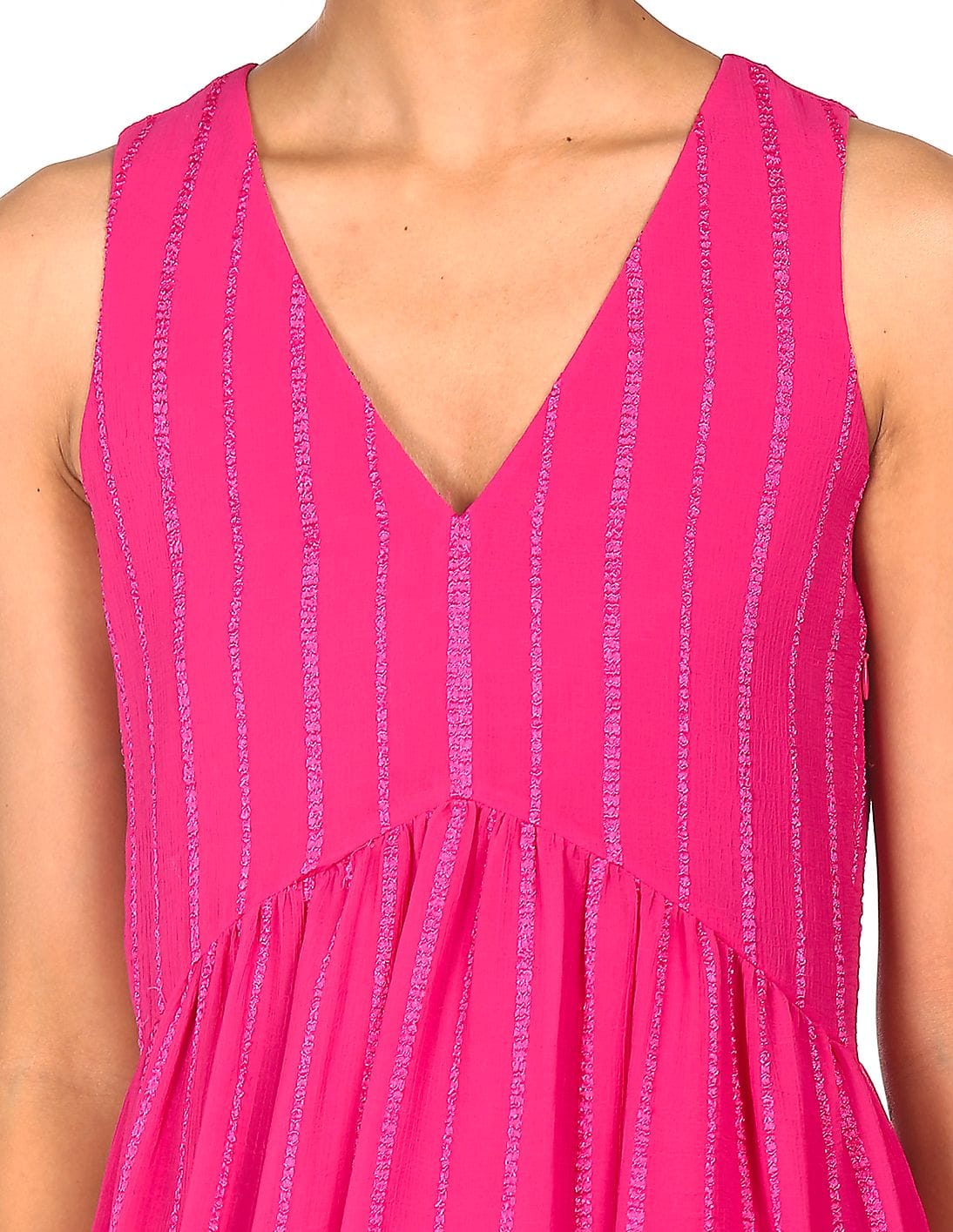 Buy Tommy Hilfiger Women Pink Striped A-line Dress - NNNOW.com