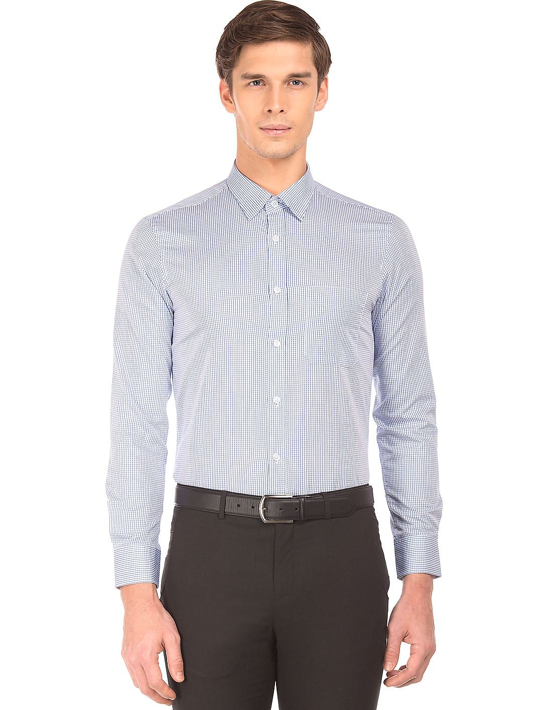 Buy USPA Tailored Tailored Fit Check Shirt - NNNOW.com