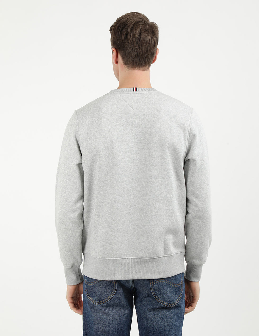 Buy Tommy Hilfiger Crew Neck Logo Cotton Sweatshirt - NNNOW.com