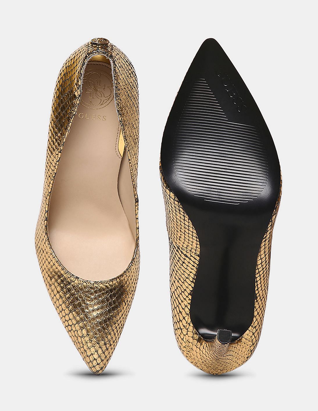 Guess pumps clearance gold