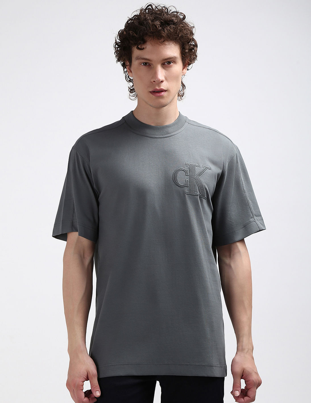 Buy Calvin Klein Sustainable Applique Logo T-Shirt - NNNOW.com