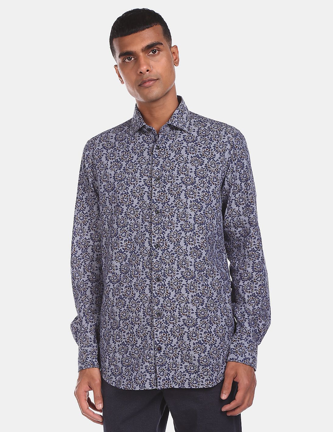 Buy Tommy Hilfiger Slim Fit Geometric Printed Pure Cotton Casual Shirt -  Shirts for Men 21163264