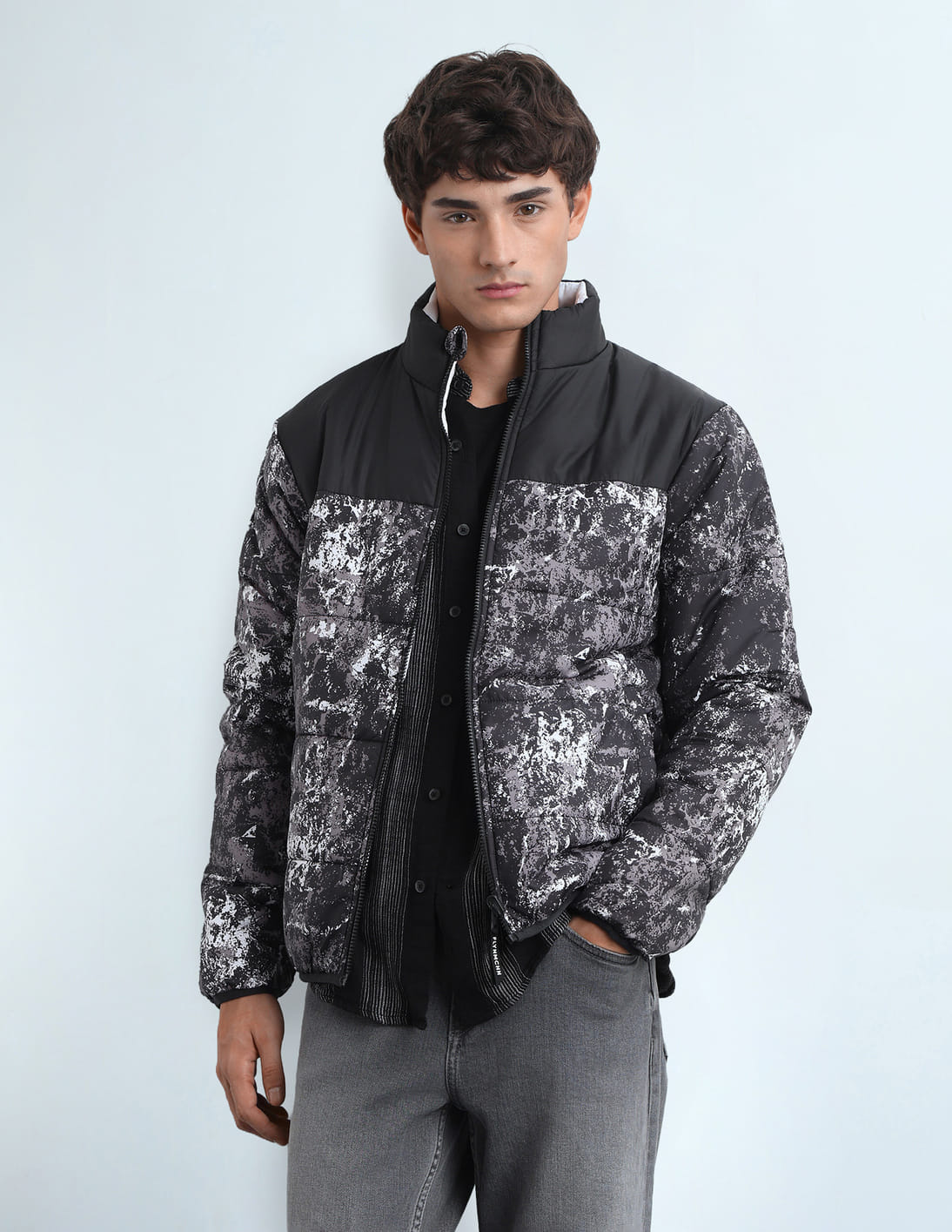 Reversible Flying Machine Buy Flying Machine Regular Fit Reversible Puffer Jacket - NNNOW.com