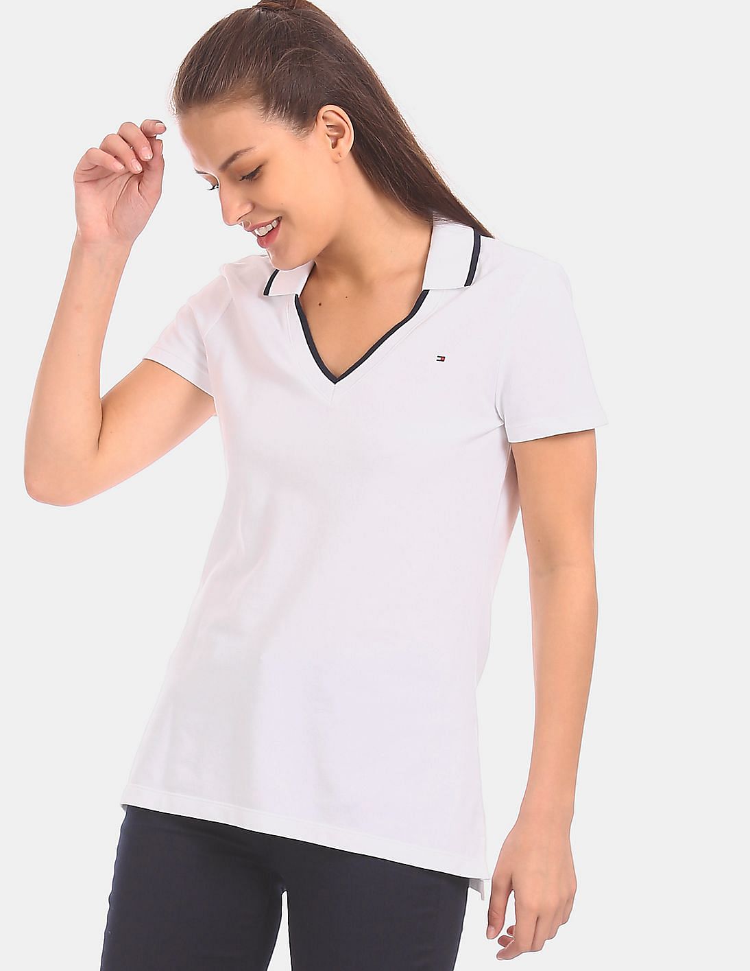 tommy hilfiger polo t shirts women's