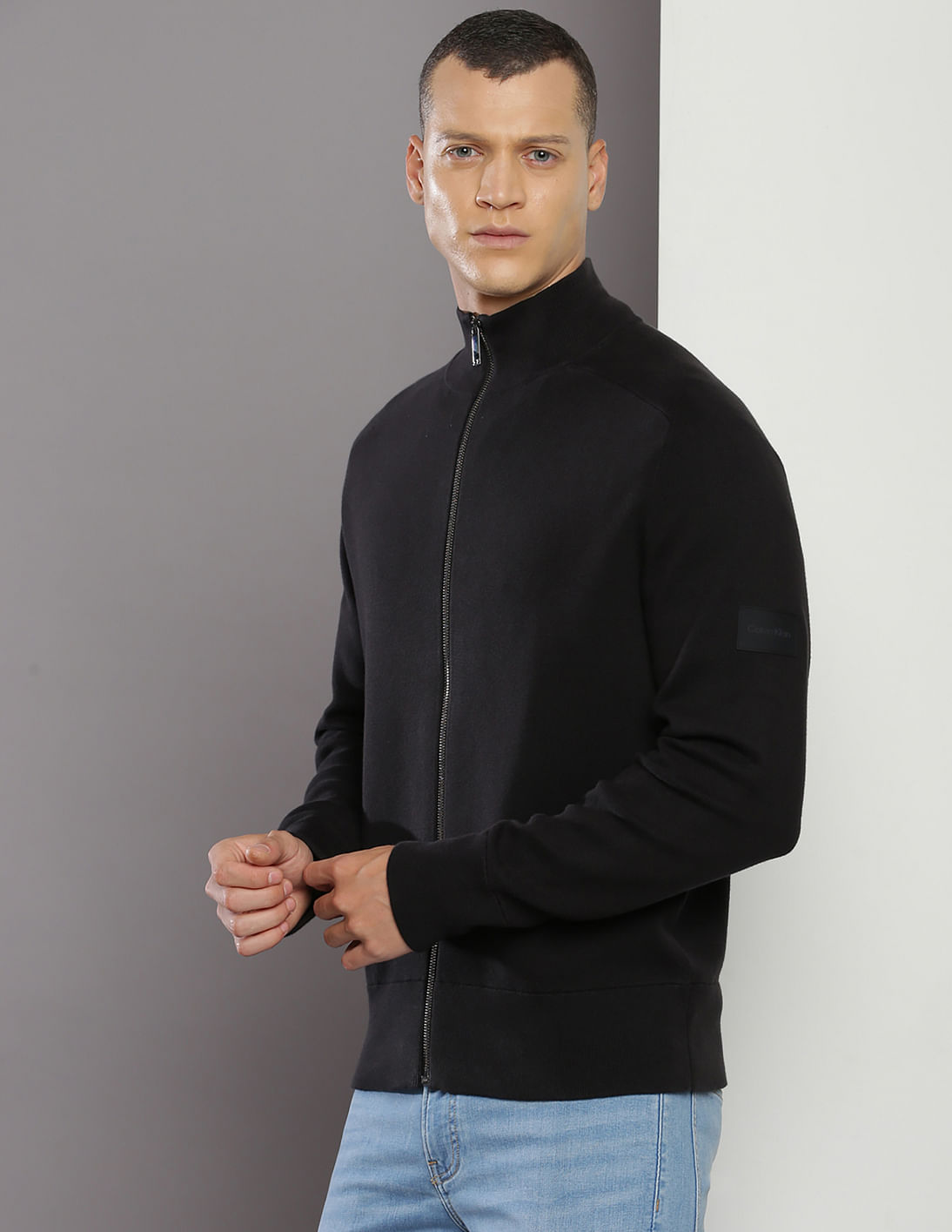 Buy Calvin Klein Milano Knit Zip Up Sweater - NNNOW.com