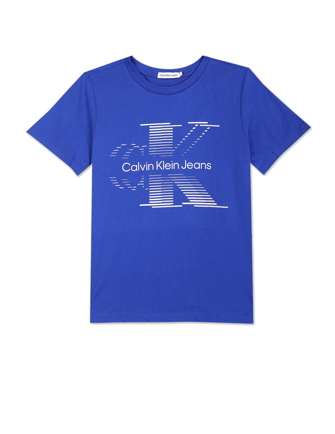 Calvin Klein Jeans Organic Cotton Monogram Sweatshirt Blue
