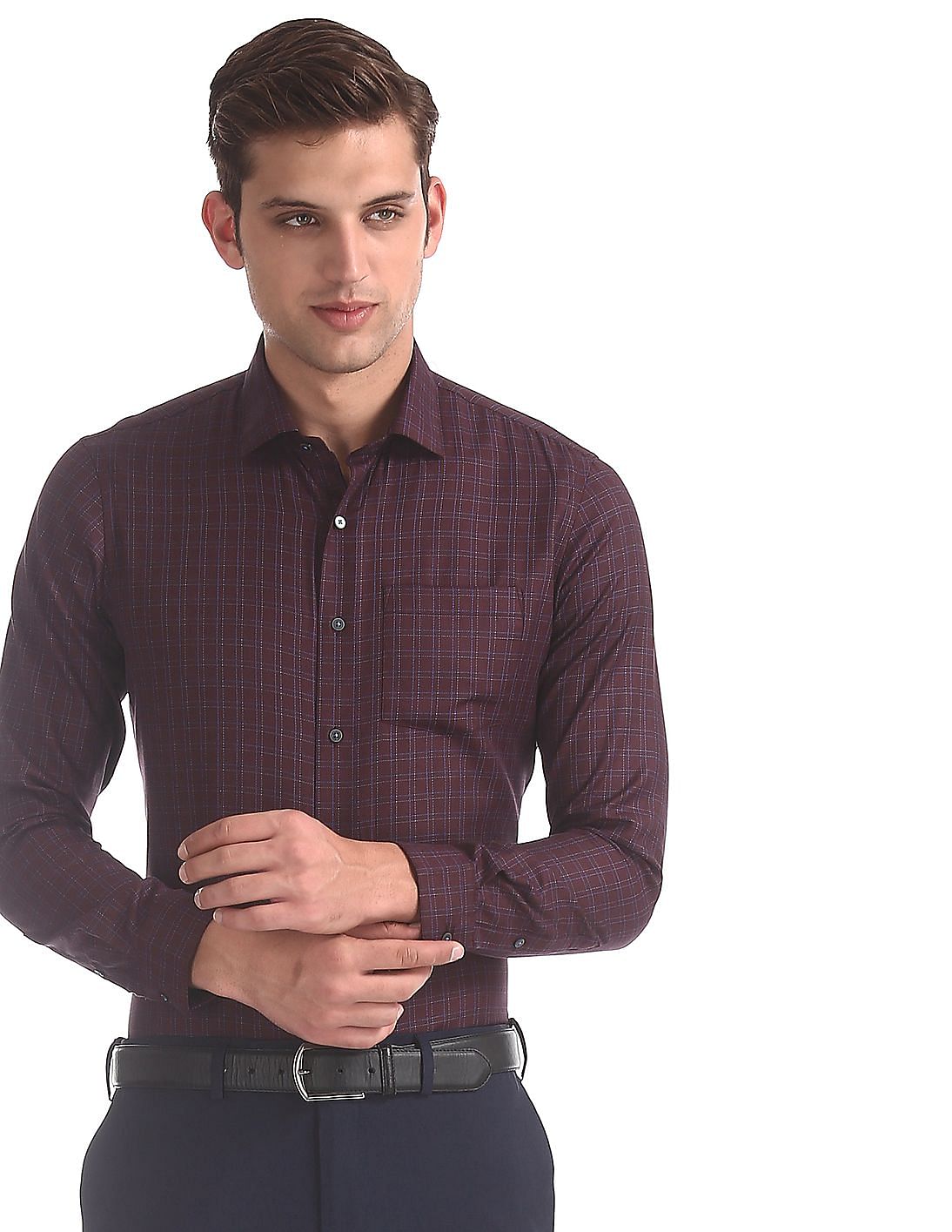 red check shirt for men