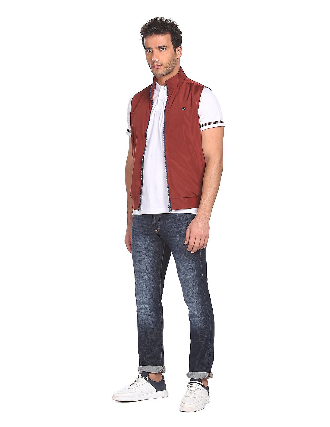 A_COLD_WALL* Asymmetric Sleeveless Jacket in Red for Men