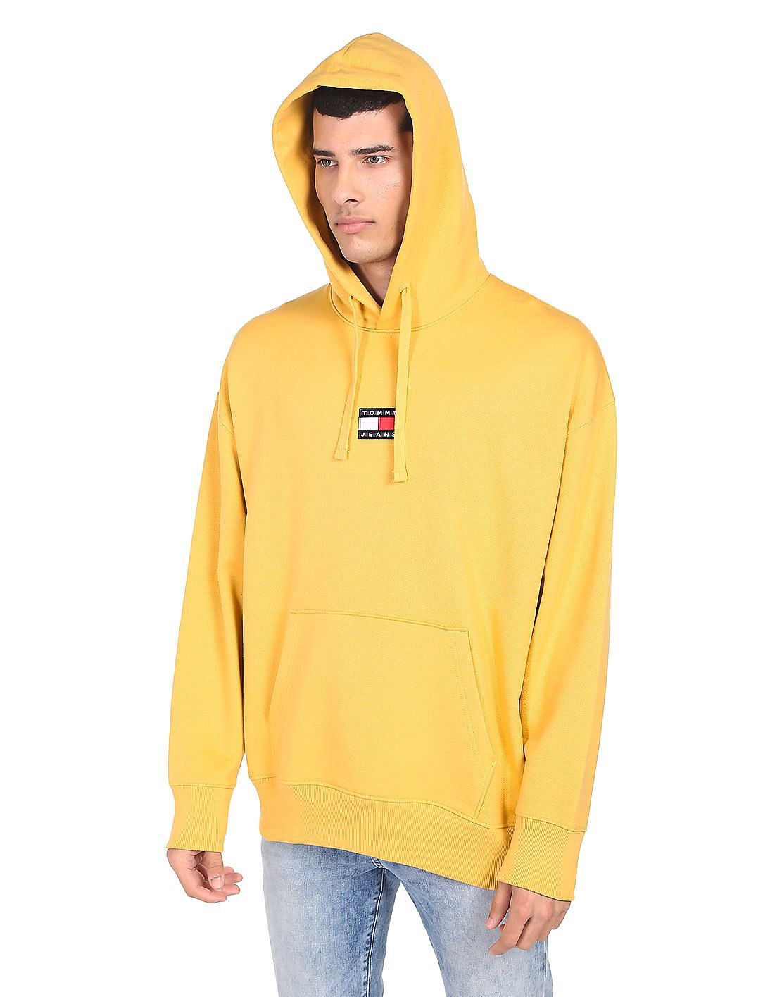 Tommy jeans yellow discount hoodie