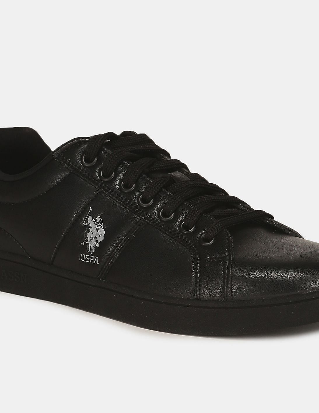 polo all black shoes