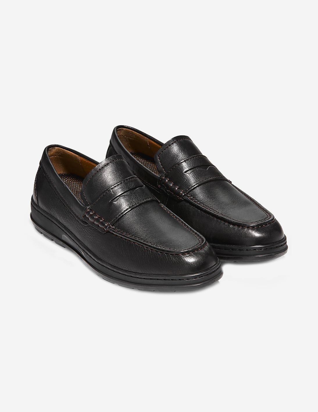 Buy Cole Haan Men Black Hamlin Traveler Penny Loafer - NNNOW.com
