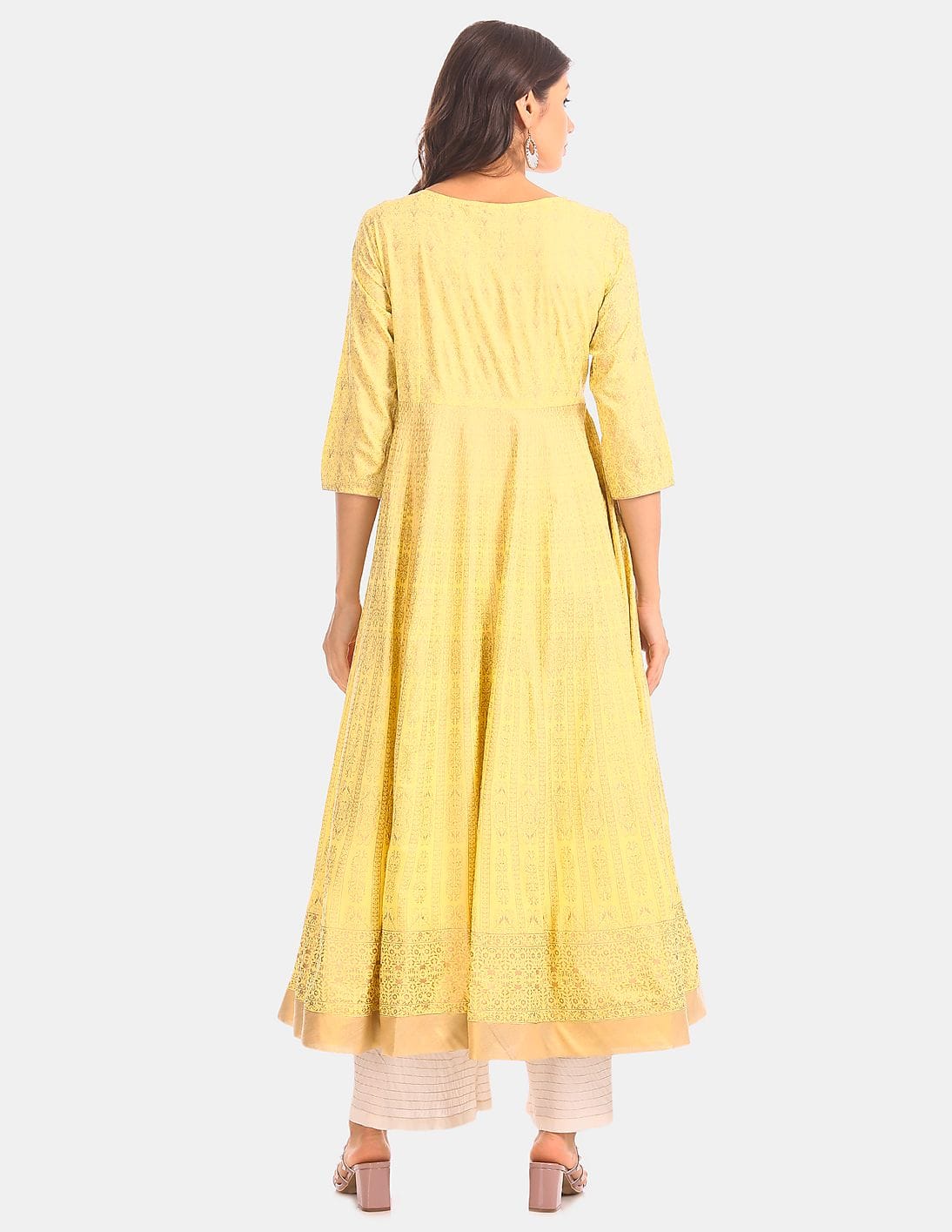 yellow rehnuma kurta