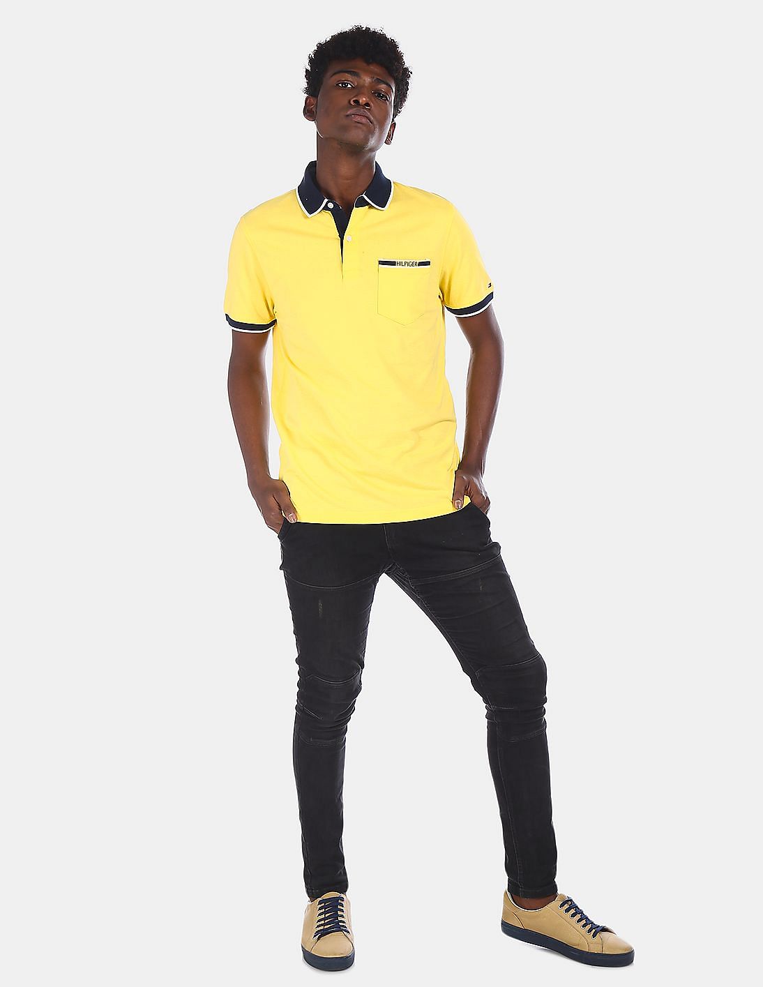 philme polo  navy×yellow size4 Polo Ralph Lauren Shirt Men's Extra Large Navy Blue Yellow