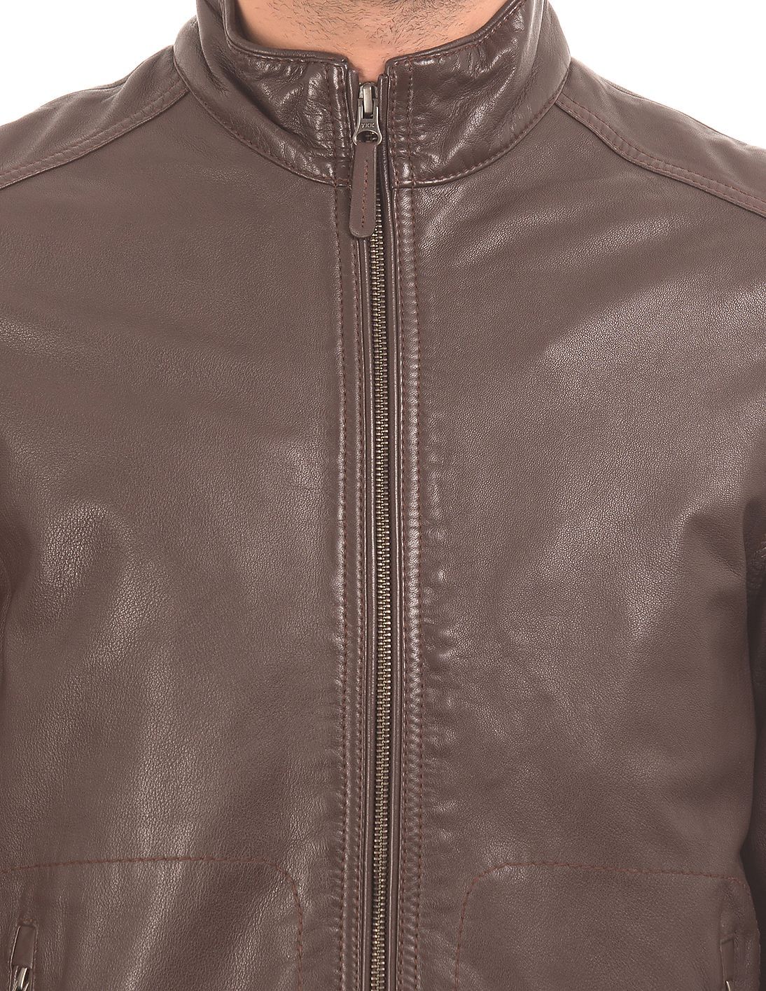 polo leather jacket