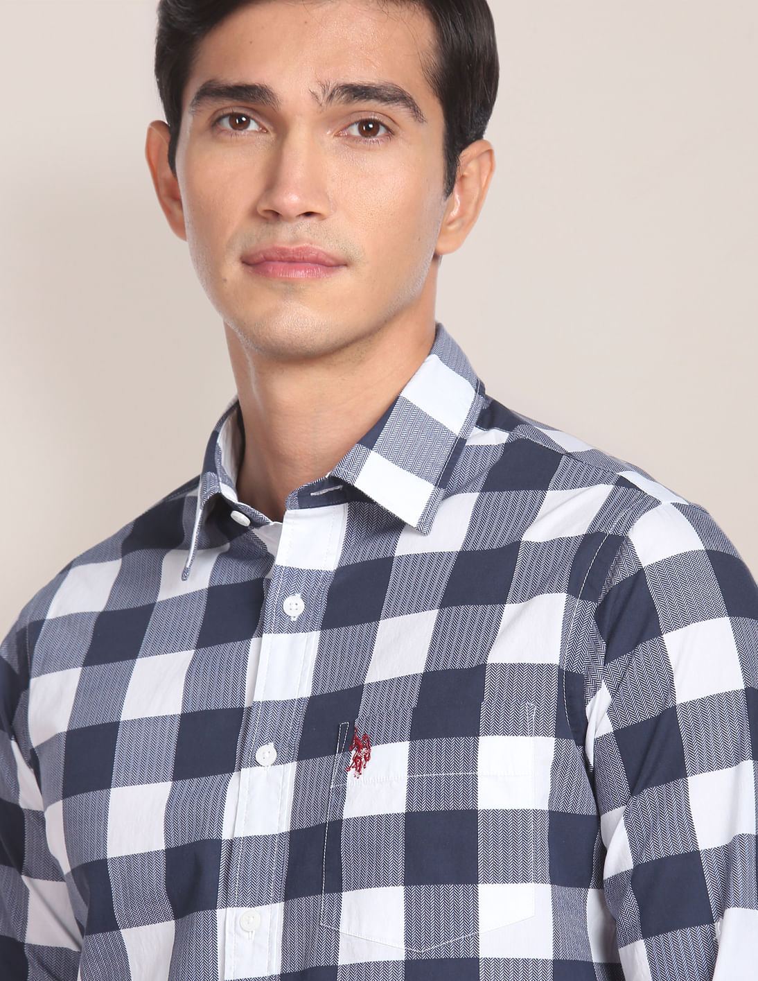 トップス NAMACHEKO Check-Pattern Polo Shirt 8.JPG