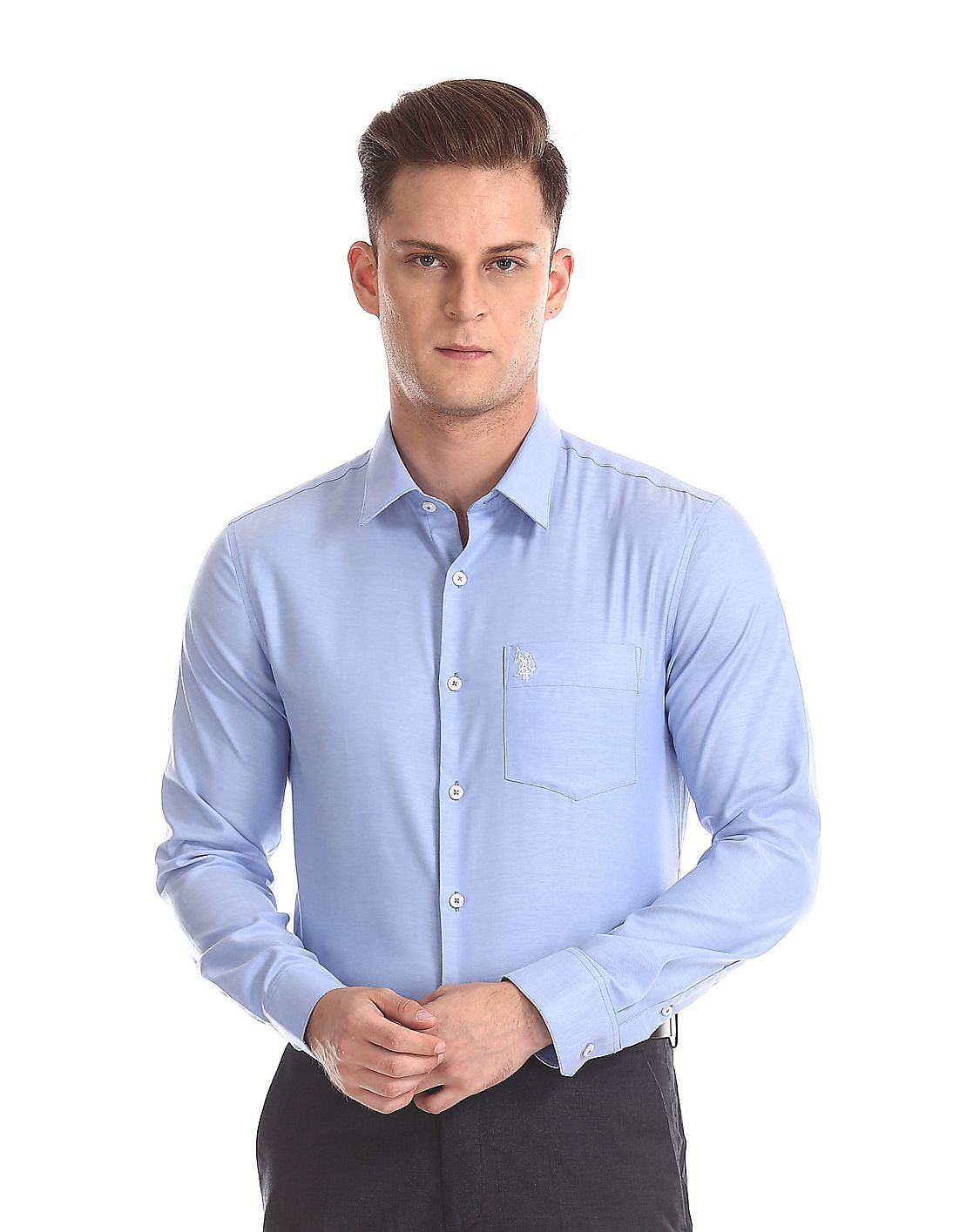 Buy Men French Placket Solid Shirt online at NNNOW.com