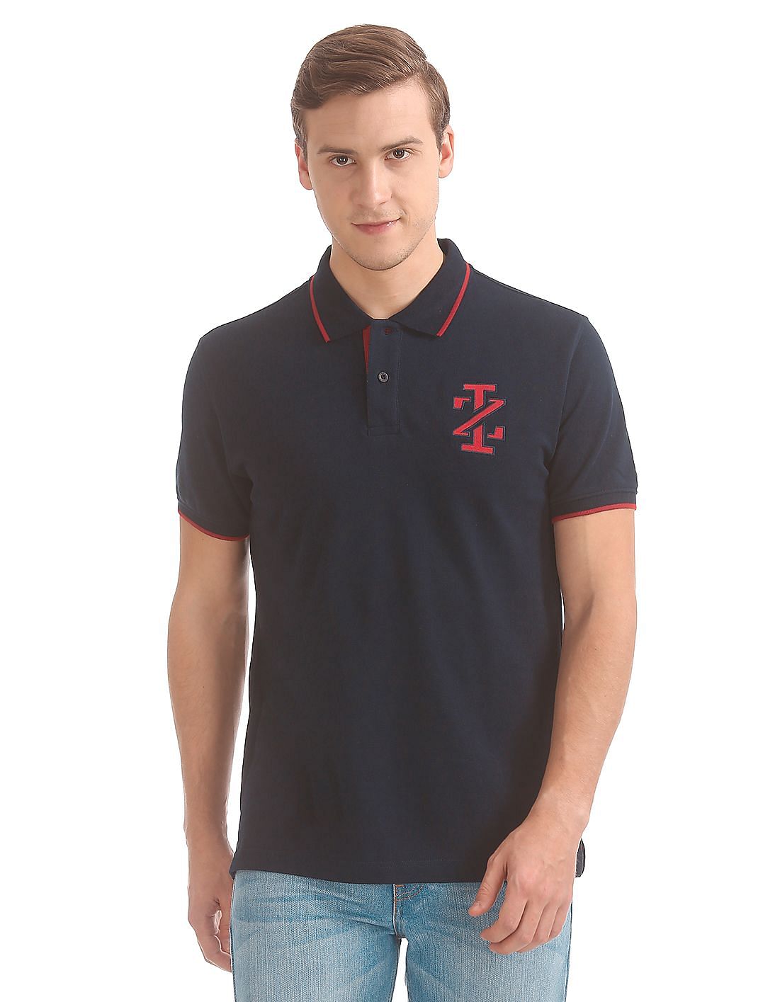 Buy Izod Men Slim Fit Tipped Polo Shirt - NNNOW.com