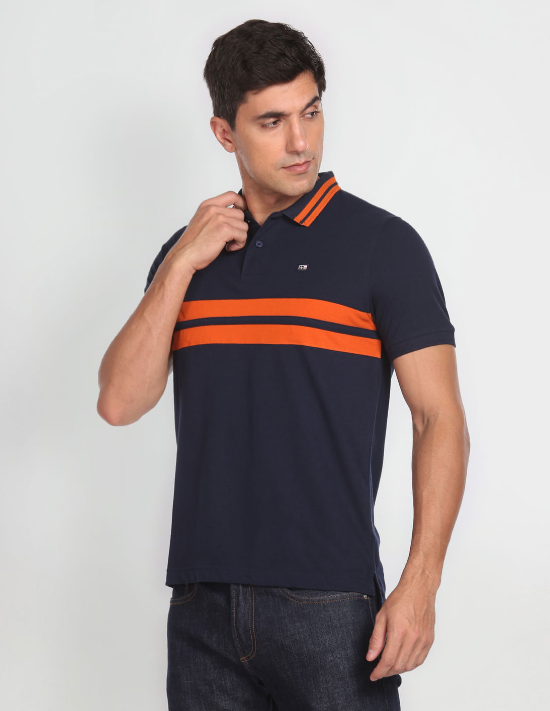トップス HORIZONTAL STRIPES POLO L/S SHIRT Buy Arrow Sports Horizontal Stripe Polo Shirt - NNNOW.com