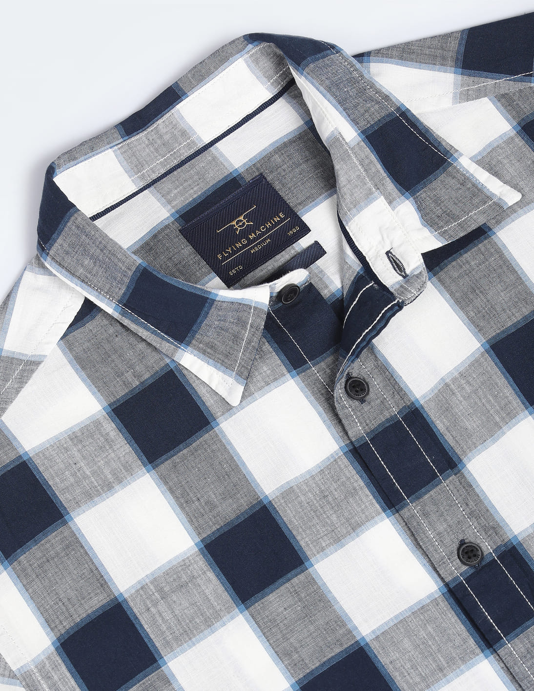Buy Flying Machine Buffalo Check Cotton Shirt - NNNOW.com