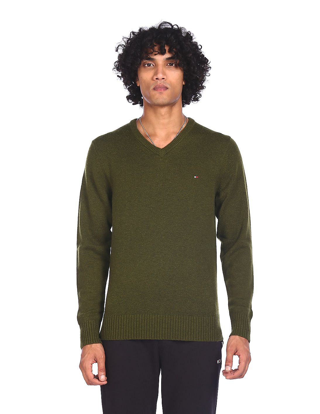 Tommy hilfiger clearance lambswool sweater