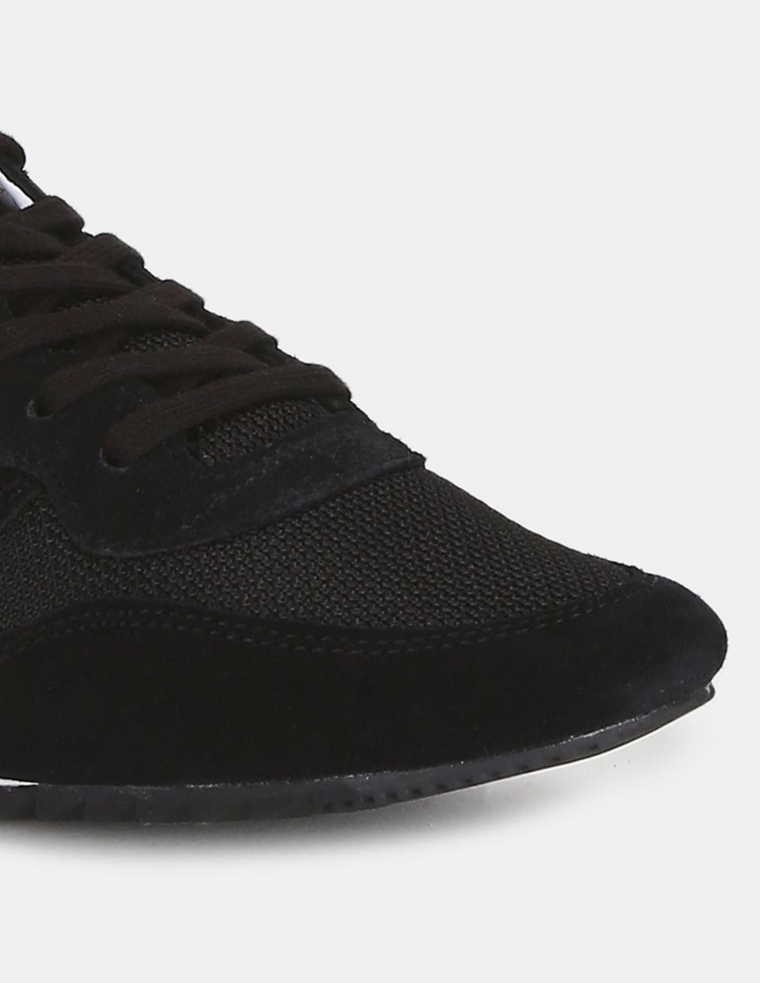 Buy Tommy Hilfiger Men Black Essential Mesh Runner Sneakers