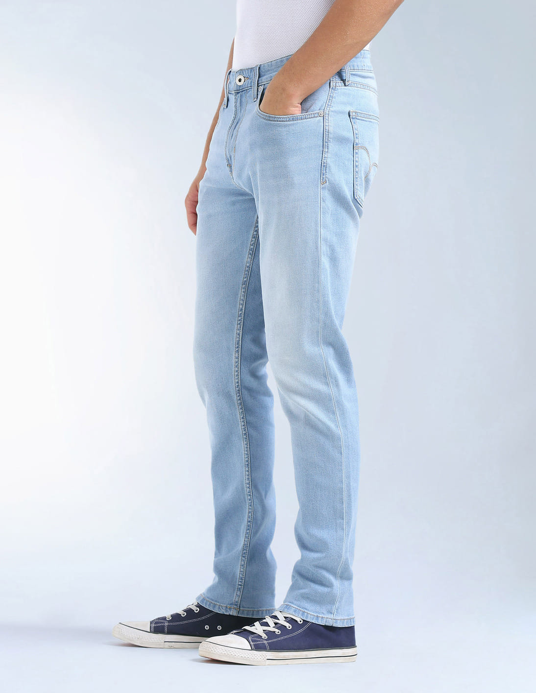 Buy Flying Machine Slash Slim Tapered Fit Stone Washed Jeans