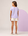 U.S. Polo Assn. Kids Girls Sequins Detailed Relaxed Fit T-Shirt