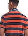 U.S. Polo Assn. Denim Co. Navy And Orange Regular Fit Striped Polo Shirt