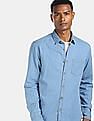 Flying Machine Spread Collar Denim Shirt