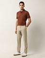 Arrow Solid Pure Cotton Polo Shirt