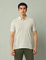 Arrow Textured Pure Cotton Polo Shirt