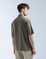 Flying Machine Textured Cotton Color Of Home Shirt